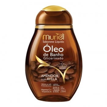 SABONETE LIQUIDO OLEO DE BANHO MURIEL 230ML GLICERINADO AMENDOA AVELA