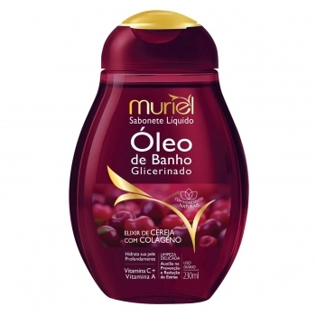 SABONETE LIQUIDO OLEO DE BANHO MURIEL 230ML GLICERINADO CEREJA COLAGENO