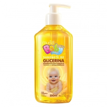 SABONETE LIQUIDO INFANTIL GLICERINA MURIEL 250ML VALVULA PUMP CAMOMILA