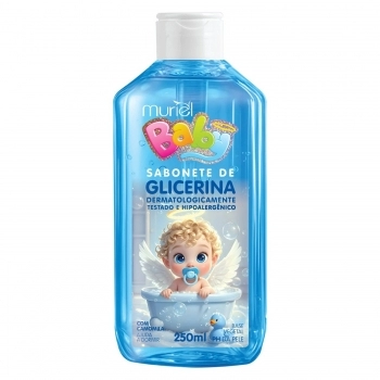 SABONETE LIQUIDO INFANTIL GLICERINA MURIEL 250ML AZUL