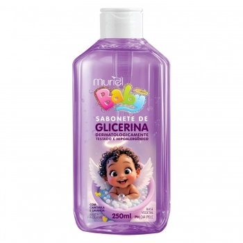 SABONETE LIQUIDO INFANTIL GLICERINA MURIEL 250ML LAVANDA