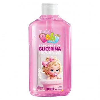 SABONETE LIQUIDO INFANTIL GLICERINA MURIEL 500ML ROSA