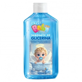 SABONETE LIQUIDO INFANTIL GLICERINA MURIEL 500ML AZUL