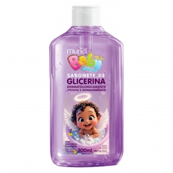 SABONETE LIQUIDO INFANTIL GLICERINA MURIEL 500ML LAVANDA