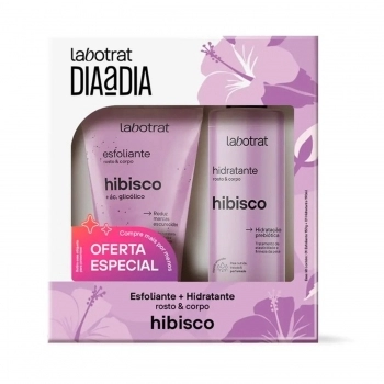 KIT HIDRATANTE+ESFOLIANTE LABOTRAT 190/150 DIA/DIA HIBISCO