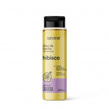SABONETE LIQUIDO OLEO BANHO LABOTRAT 200ML DIA/DIA HIBISCO