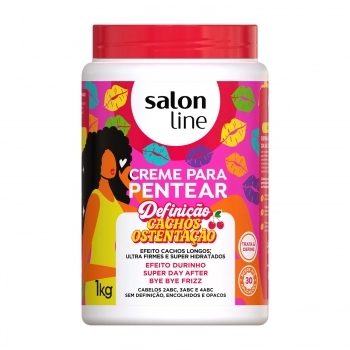CREME PENTEAR SALON LINE 1KG DEFINICAO CACHO OSTENTACAO