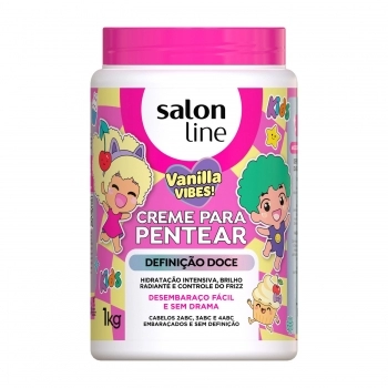 CREME PENTEAR SALON LINE 1KG KIDS DEFINICAO DOCE VANILA VIBES