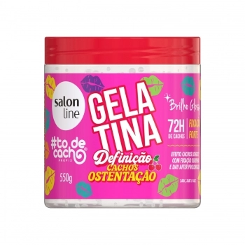 GELATINA SALON LINE 550G TO DE CACHO DEFINICAO CACHO OSTENTACAO