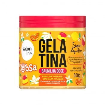 GELATINA SALON LINE 500G XEROSA BAUNILHA DOCE