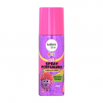 SPRAY PERFUMADO CABELO E CORPO SALON LINE 200ML KIDS UVA