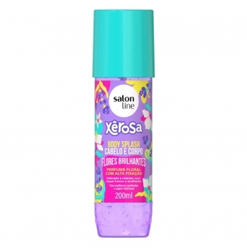 BODY SPLASH CABELO E CORPO SALON LINE 200ML XEROSA FLORES BRILHANTES