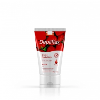 CREME DEPILATORIO FACIAL DEPILFLAX 50G MORANGO