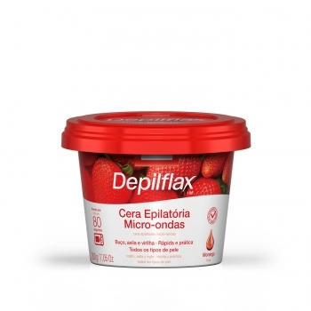 CERA MICRO-ONDAS DEPILFLAX 200G MORANGO