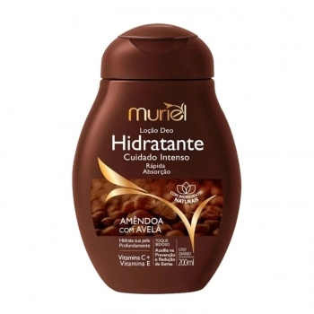 LOÇÃO HIDRATANTE CORPORAL MURIEL 200ML AMENDOA COM AVELA