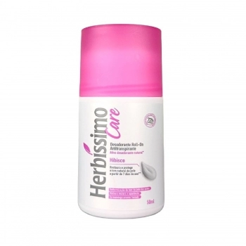 DESODORANTE ROLL ON HERBISSIMO 50ML CARE HIBISCO