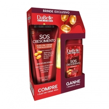 OLEO EM CREME DABELLE 190ML GRATIS SHAMPOO 100ML SOS CRESCIMENTO