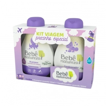 KIT BEBE NATUREZA SHAMPOO+CONDICIONADOR 120/100ML LAVANDA
