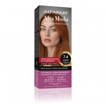 TINTURA ALTA MODA 7.4 LOURO MEDIO ACOBREADO