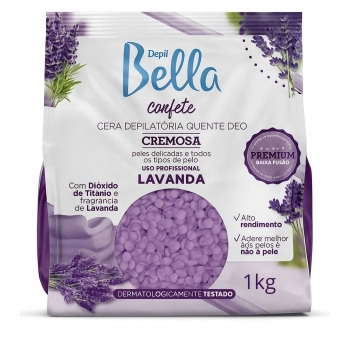 CERA QUENTE DEPIL BELLA 1K CONFETE CHOCOLATE BRANCO