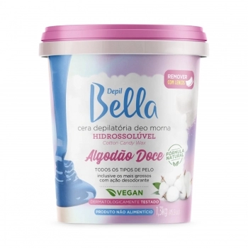 CERA HIDROSSOLUVEL DBELLA 1,3K ALGODAO DOCE