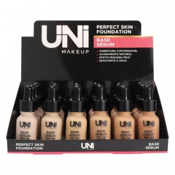 BASE SERUM UNI COM 24 UNIDADES PERFECT SKIN FOUNDATION UN-BE128DS