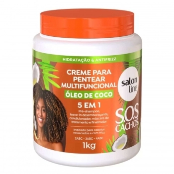 CREME PENTEAR SALON LINE 1K SOS 5EM1 OLEO DE COCO