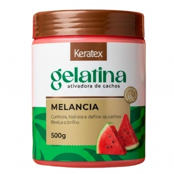 GELATINA KERATEX 500G ATIVADORA DE CACHOS MELANCIA