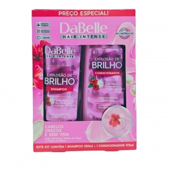 KIT SHAMPOO + CONDICIONADOR DABELLE 250/175ML EXPLOSAO DE BRILHO