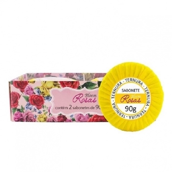 ESTOJO AROMATICA BLOOM 2 SABONETE 90G CD ROSAS TERNURA