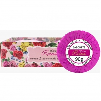 ESTOJO AROMATICA BLOOM 2 SABONETE 90G CD ROSAS ENCANTO