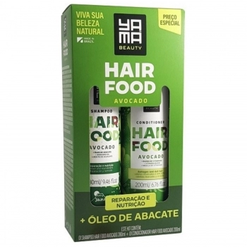 KIT SHAMPOO + CONDICIONADOR YAMA 280/200ML HAIR FOOD AVOCADO