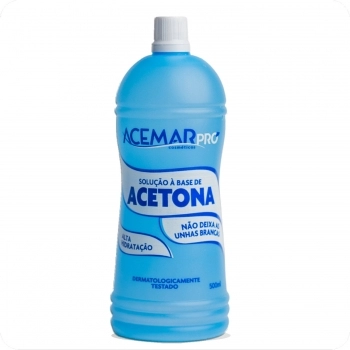 REMOVEDOR DE ESMALTE ACEMAR 500ML COM ACETONA