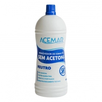 REMOVEDOR DE ESMALTE ACEMAR 450ML SEM ACETONA NEUTRO