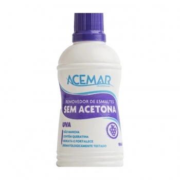 REMOVEDOR DE ESMALTE ACEMAR 450ML SEM ACETONA UVA
