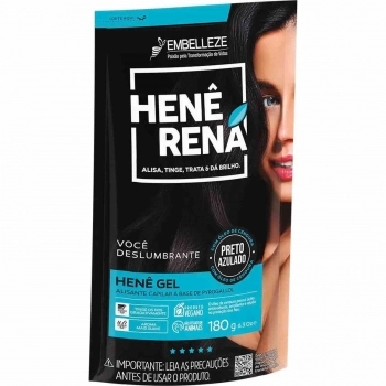 RENA HENE GEL EMBELLEZE 180G PRETO AZULADO