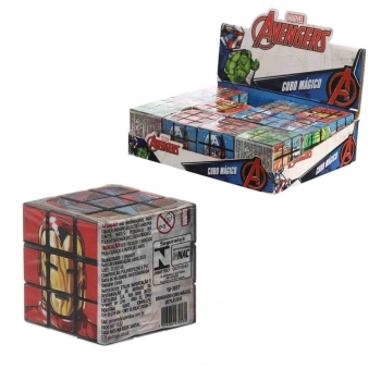CUBO MAGICO ETITOYS MARVEL AVENGERS C/12 UNIDADES APARTIR 3 ANOS