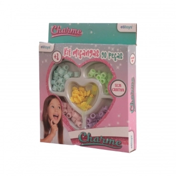 KIT MICANGAS ETITOYS CHARME 90 PECAS APARTIR 3 ANOS