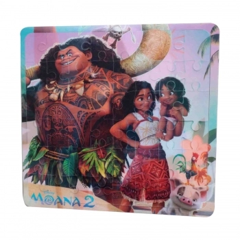 QUEBRA CABEÇA ETITOYS LENTICULAR DISNEY MOANA 2 APARTIR 3 ANOS