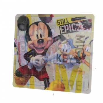 QUEBRA CABEÇA ETITOYS LENTICULAR DISNEY JUNIOR MICKEY APARTIR 3 ANOS