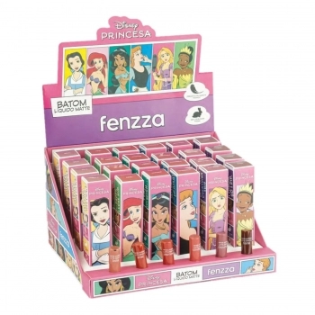 BATOM LIQUIDO MATTE FENZZA C/24 UNIDADES PRINCESAS DIS108