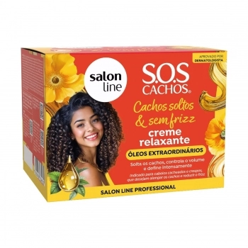 CREME RELAXANTE SALON LINE 200G CACHOS SOLTOS E SEM FRIZZ OLEOS EXTRAORDINARIOS