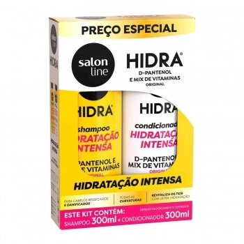 KIT SHAMPOO+CONDICIONADOR SALON LINE 300ML HIDRA ORIGINAL