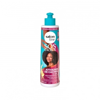 ATIVADOR DE CACHOS SALON LINE 300ML SOS CACHOS + PODEROSOS