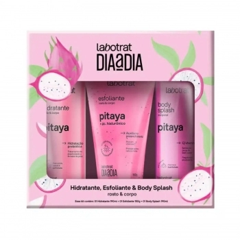 KIT HIDRATANTE+ESFOLIANTE+ BODY SPLASH LABOTRAT 190/150/190ML DIA/DIA PITAYA