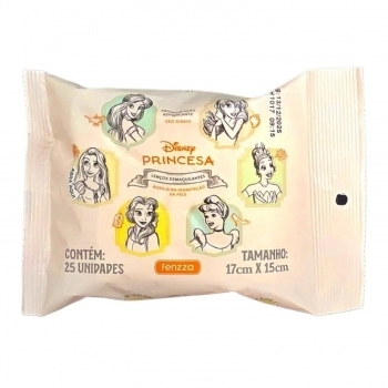 LENCO DEMAQUILANTE FENZZA DISNEY PRINCESAS C/25UN DIS138