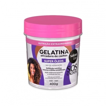 GELATINA SALON LINE 400G SOS SUPER OLEOS