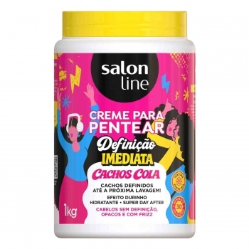 CREME PARA PENTEAR SALON LINE 1K DEFINICAO IMEDIATA CACHOS COLA