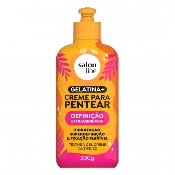 CREME PARA PENTEAR GELATINA+ SALON LINE 300G DEFINICAO EXTRAORDINARIA