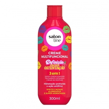 CREME PARA PENTEAR SALON LINE 300ML DEFINICAO CACHOS OSTENTACAO
